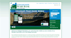 Desktop Screenshot of collegiatepeaksbank.com